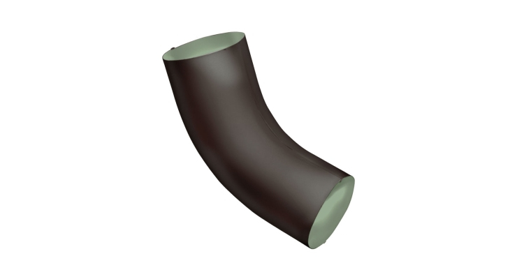 Колено 60 град GL PE Matt 90 мм RAL 8017 шоколад