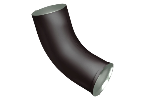 Колено стока GL PE Matt 90 мм RR 32 темно-коричневый