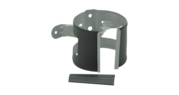 Кронштейн трубы на дерево GL PE Matt 90 мм RAL 7024 мокрый асфальт