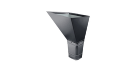 Воронка водосборная прямоугольная Vortex Matt 127мм RAL 7024