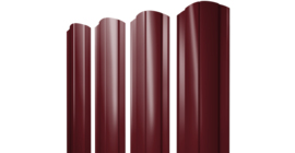 Штакетник Круглый фигурный 0.4 PE RAL 3005 красное вино