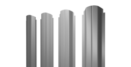 Штакетник П-образный А фигурный 0,5 Satin RAL 7004 сигнальный серый